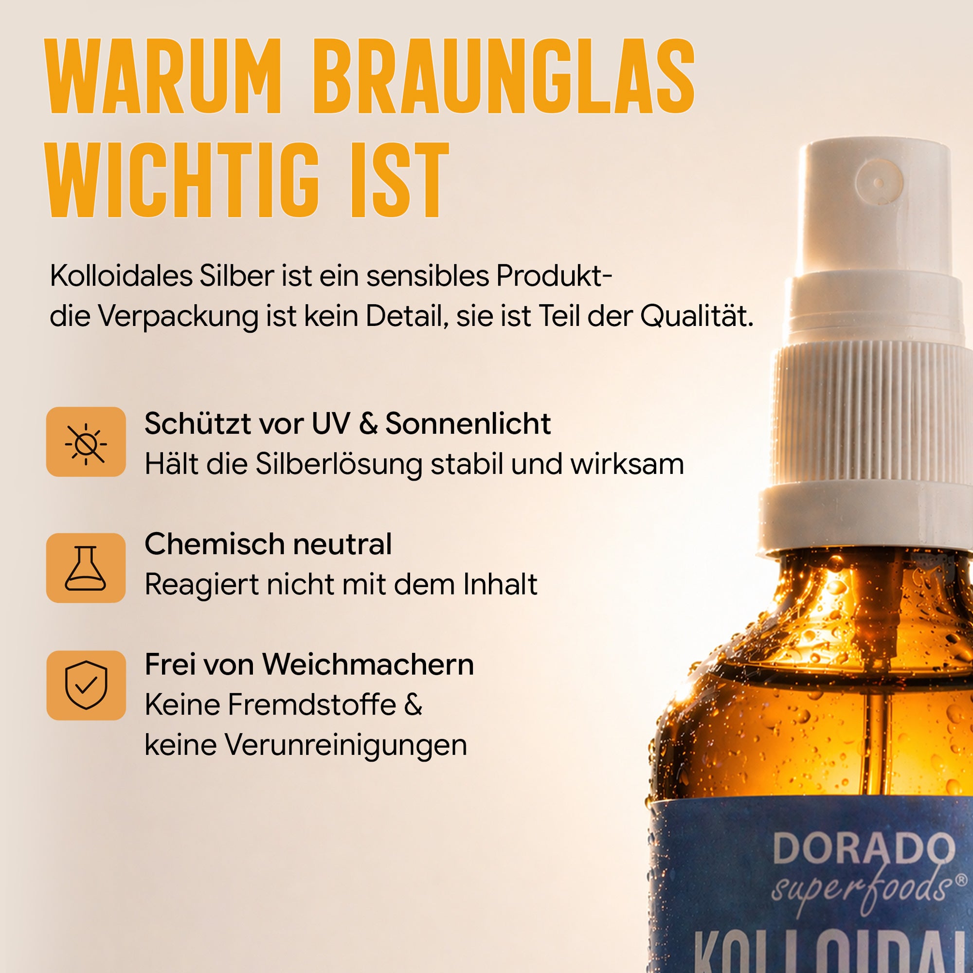 kolloidales Silber Silberwasser 25 PPM Spray - 100 ml