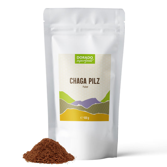 Chaga Pilz Pulver - 100 g, aus Fruchtkörper