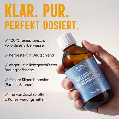 kolloidales Silber Silberwasser 100 PPM - 250 ml