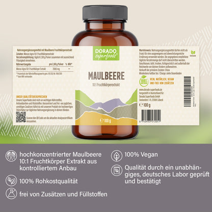 Maulbeere Pulver aus Extrakt  - 100 g, hochkonzentriert