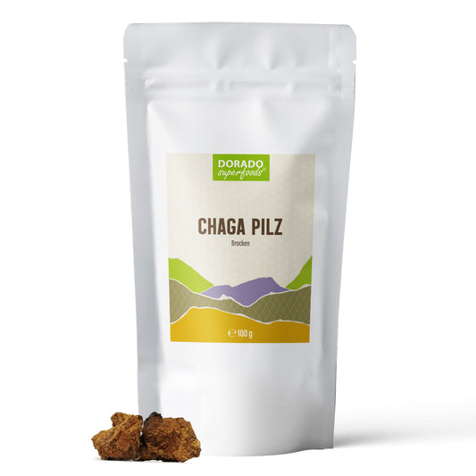 Chaga Pilz Brocken - 100 g, für Tee