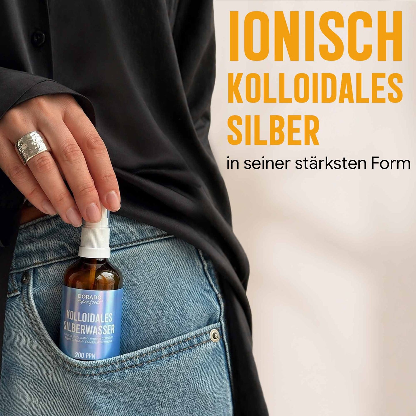 kolloidales Silber Silberwasser 200 PPM Spray - 100 ml